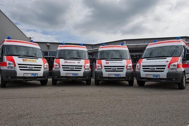 Krankenwagen in Bayern kommen von Ford. Foto: Ford/auto-reporter.NET